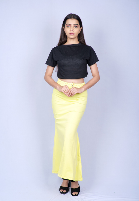 Lemon Yellow Saree Shapewear – Preethi Shapewear